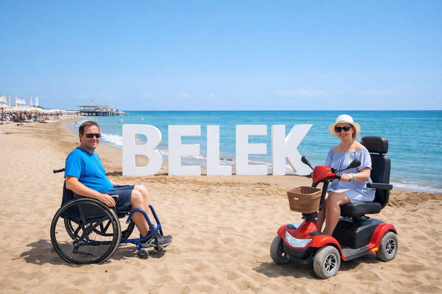 Belek engelli transfer aracı tekerlekli sandalye uyumlu vip ulaşım